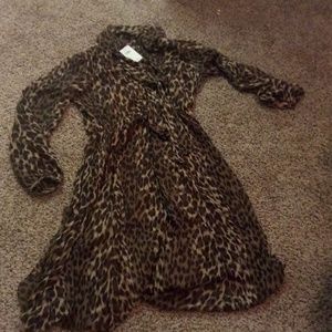Banana republic leopard dress